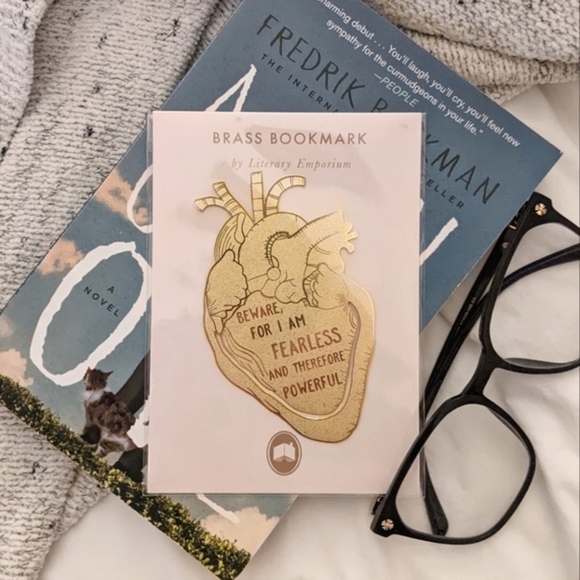 literary emporium Accessories - Brass Heart Bookmark